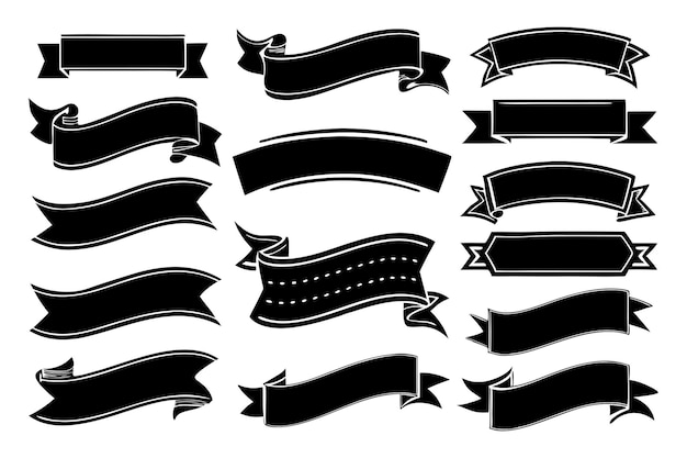 Vector svg vintage banner ribbon clipart vector